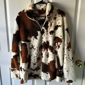Amazon Cow Print Sweatshirt